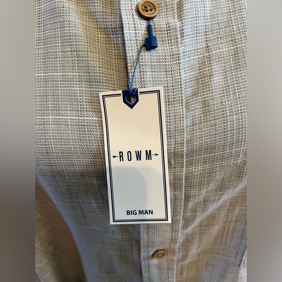 ROWM Long sleeves Dress Shirt 2XB NWT - Picture 4 of 4